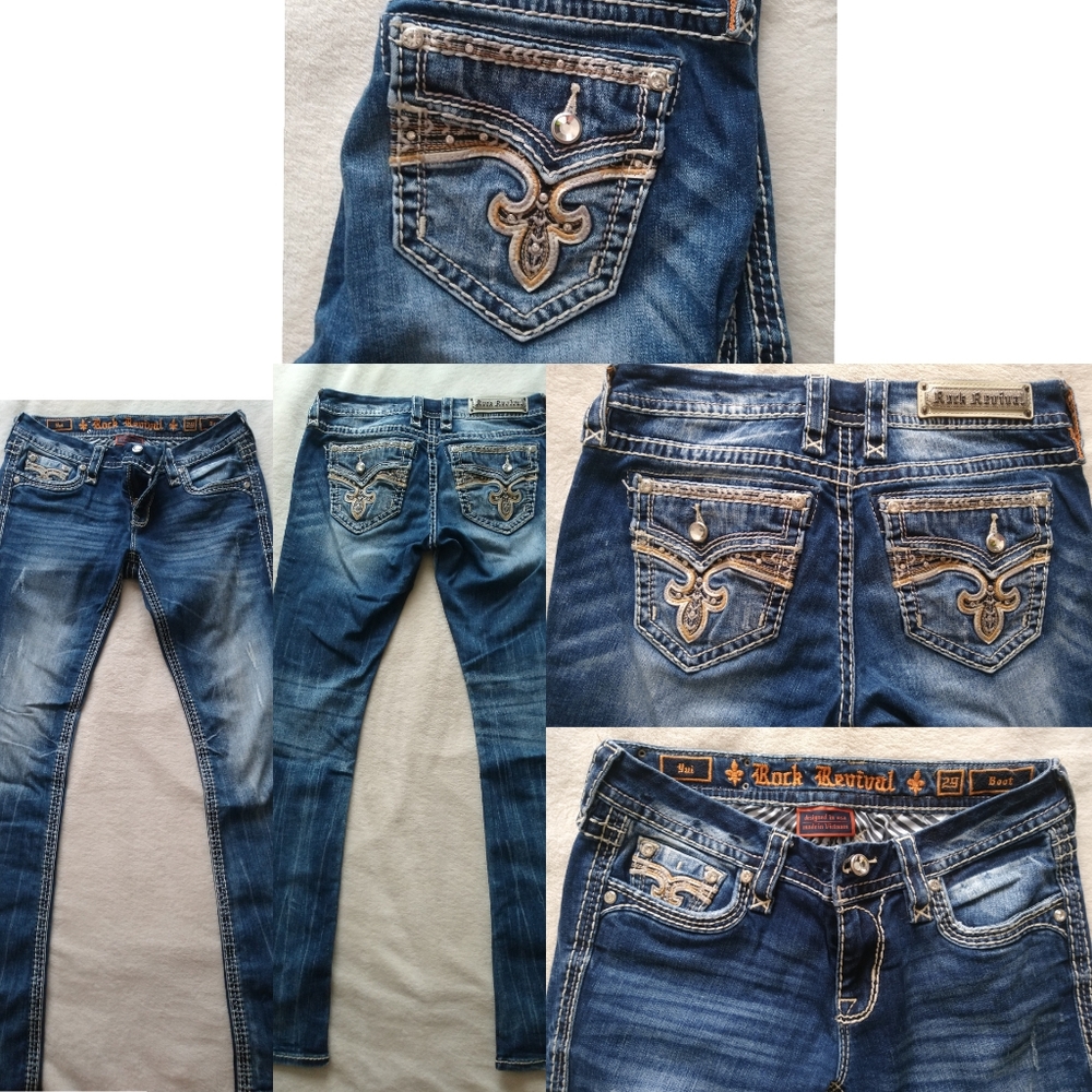 Women's rock revival jeans